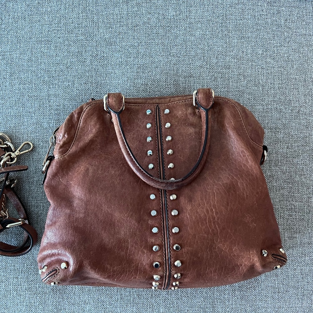 Michael Kors | Tan Studded Crossbody Bag